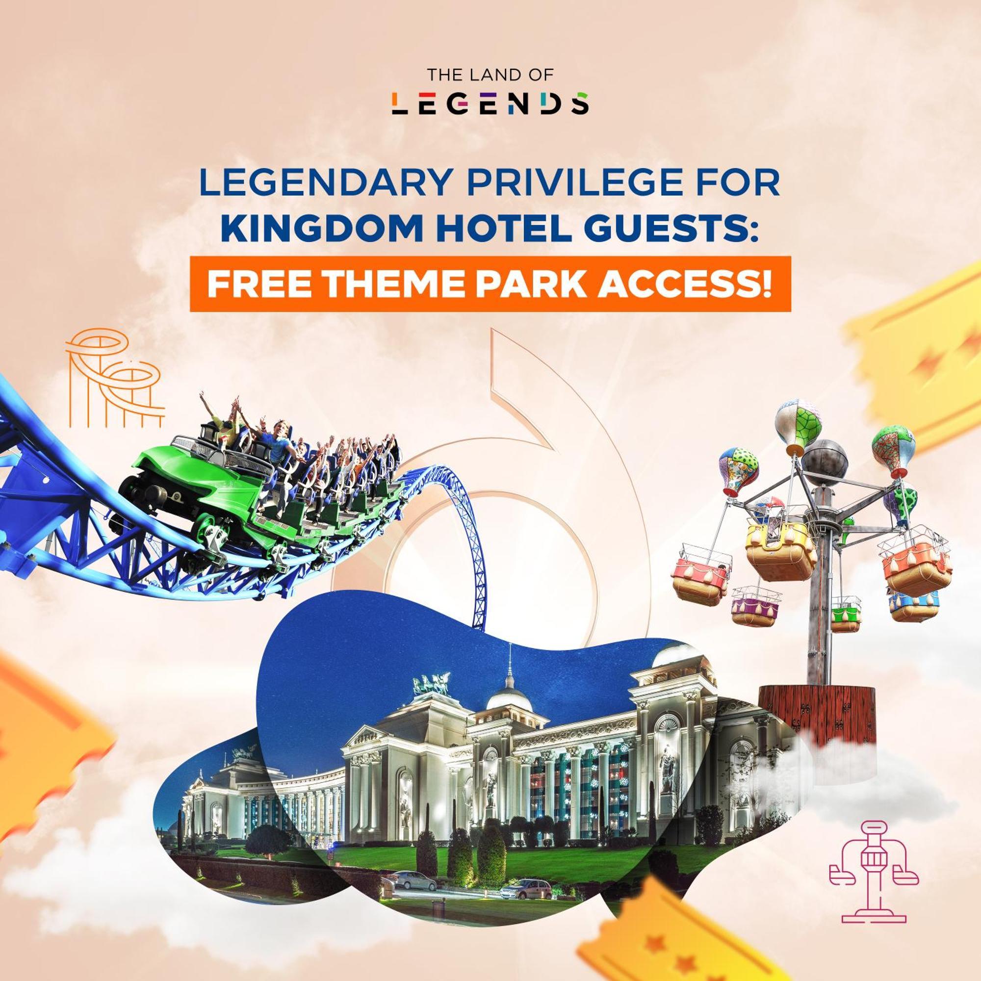 The Land Of Legends Kingdom Hotel - All-In Concept Belek Exterior foto Kingdom Hotel Free Theme Park Access